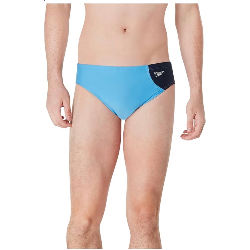 NEW Speedo Eco Endurance Swim Brief Men 28 Azure Blue Vibe Collection